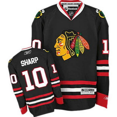 100% Brand New Chicago Blackhawks 10 Patrick Sharp Black Reebok NHL Hockey Jersey Size Large 100% Brand New Chicago Blackhawks 10 Patrick Sharp Black Reebok NHL Hockey Jersey Size Large